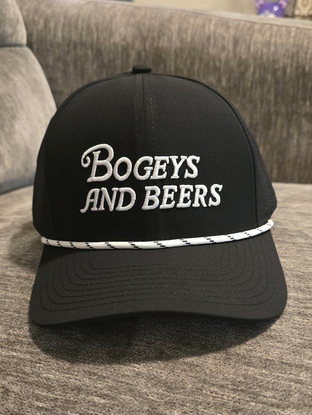 Bogeys And Beers Golf Rope Snapback Hat